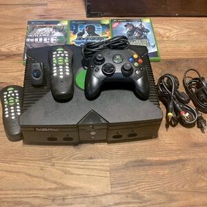 Black Console Bundle with Controller and Games